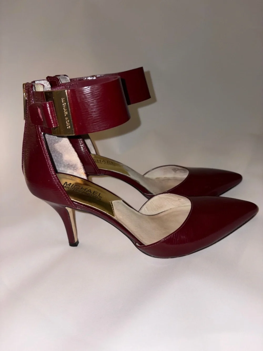 Michael Kors‎ Women's Guiliana Mid Ankle Strap Pumps Size 7